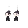 boucles d'oreilles anime accessoires figurines de dessin animé en acrylique gojo satoru geto suguru boucles d'oreilles pendantes