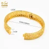 bracelets couleur or dubaï pour femmes, plaqué or, indien, africain, dur, breloque de mariage, bijoux à main arabes éthiopiens de luxe