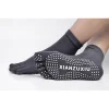 hommes pilates chaussettes en gros coton respirant antidérapant massage yoga chaussettes coton yoga sport cinq doigts chaussettes 5 orteils chaussettes
