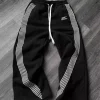 pantalon ample à jambes droites pour hommes et femmes, décontracté, rayé, tendance, marque de rue, hip hop, jogging, harajuku, été 2025