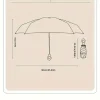 mini parasol à double usage, coupe vent et imperméable, pliable, petit et portable, adapté à un usage extérieur et à la protection solaire