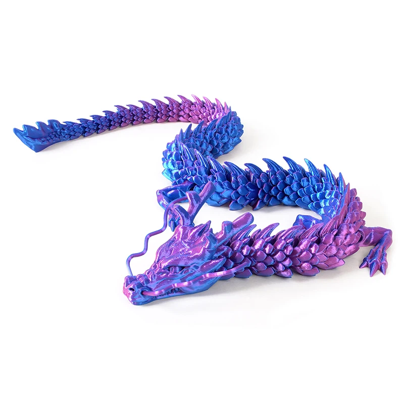 jouet dragon chinois imprimé en 3d, artisanat coloré rotatif, ornements de bureau pour enfants, jouets cadeaux de décoration jouet dragon chinois imprimé en 3d, artisanat coloré rotatif, ornements de bureau pour enfants, jouets cadeaux de décoration
