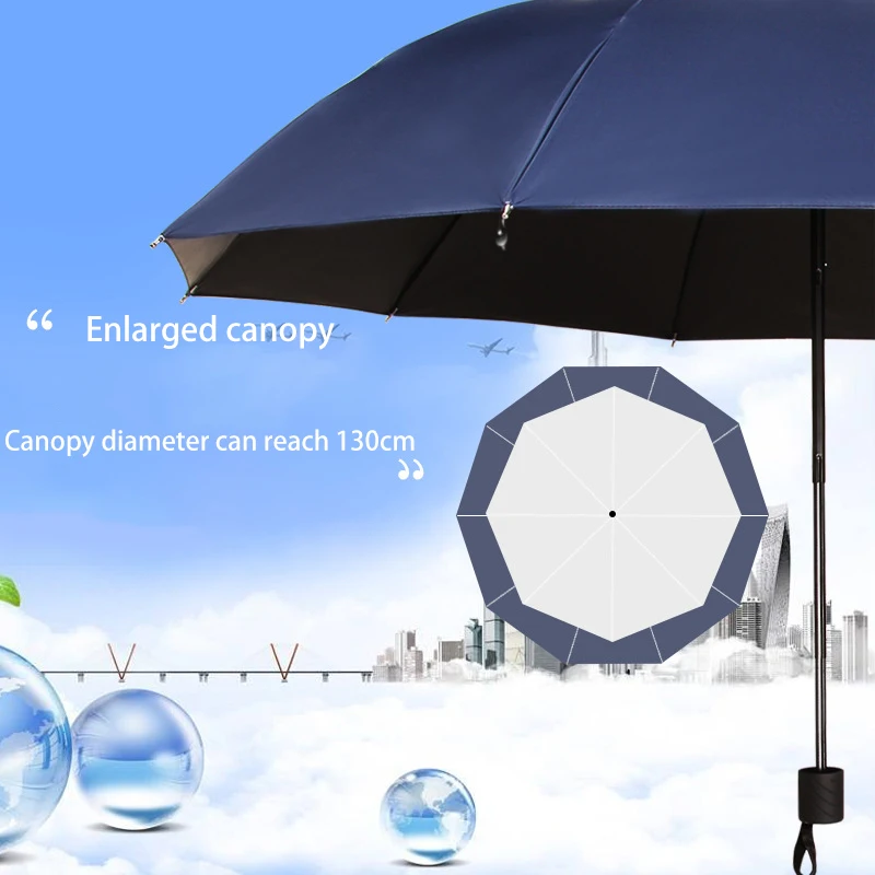 parapluie pliant extra large de 130 cm adapté aux jours ensoleillés et au pluvieux et est une protection complète coupe vent et imperméable. parapluie pliant extra large de 130 cm adapté aux jours ensoleillés et au pluvieux et est une protection complète coupe vent et imperméable.