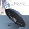 parapluie pliant extra large de 130 cm adapté aux jours ensoleillés et au pluvieux et est une protection complète coupe vent et imperméable.
