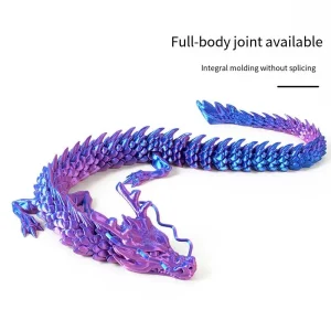 Jouet Dragon chinois imprimé en 3D, artisanat coloré rotatif, ornements de bureau pour enfants, jouets cadeaux de décoration Jouet Dragon chinois imprimé en 3D, artisanat coloré rotatif, ornements de bureau pour enfants, jouets cadeaux de décoration