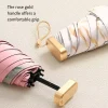 parasol à motif de peinture à l'huile, pare soleil d'extérieur à cinq volets et à six berceaux, imperméable, résistant au soleil et aux protection uv, portable et élégant