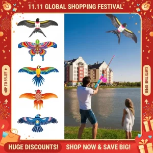 Cerf-volant pliable pour enfants, jouet d’aigle de dessin animé, Mini jouets en plastique, frein à main, canne à pêche, papillons, jouet d’extérieur pour le plaisir Cerf-volant pliable pour enfants, jouet d’aigle de dessin animé, Mini jouets en plastique, frein à main, canne à pêche, papillons, jouet d’extérieur pour le plaisir