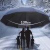 Parapluie pliant extra large de 130 cm adapté aux jours ensoleillés et au pluvieux et est une protection complète coupe-vent et imperméable. Parapluie pliant extra large de 130 cm adapté aux jours ensoleillés et au pluvieux et est une protection complète coupe-vent et imperméable.