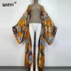 kimono imprimé à manches longues pour femmes, cardigan, blouse ample, décontracté, plage, chemise, kimono, robe sexy