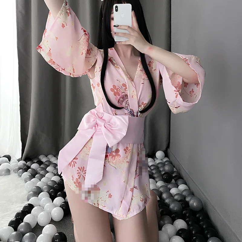 uniforme de cosplay sexy pour femmes, kimono japonais 7.0, robe cardigan, robe de jeu en plis, lingerie sexy, robe de jeu de rôle uniforme de cosplay sexy pour femmes, kimono japonais 7.0, robe cardigan, robe de jeu en plis, lingerie sexy, robe de jeu de rôle