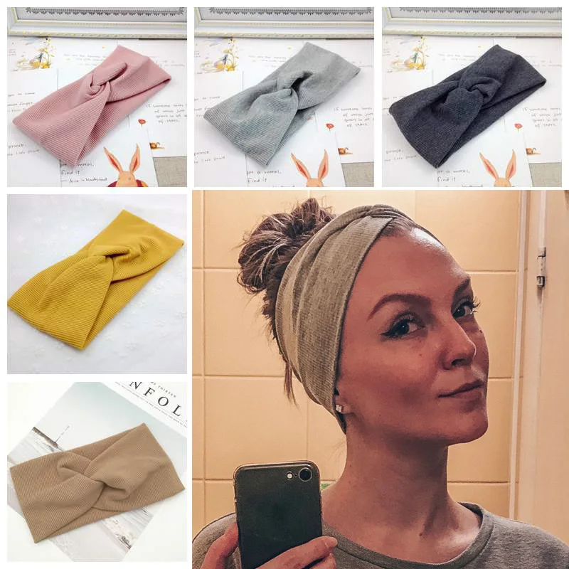femmes bandeau couleur unie large turban noeud croisé tricot bandeau filles lavage visage cheveux accessoires automne coton torsadé bandeau femmes bandeau couleur unie large turban noeud croisé tricot bandeau filles lavage visage cheveux accessoires automne coton torsadé bandeau