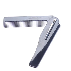 Peigne à cheveux pliable pour hommes, tête d&rsquo;huile, Moustache, brosse à barbe, peigne pour femmes, beauté, Clip de poche, outil de coiffure, peigne de coiffure