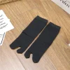 bambou japonais hommes et femmes été fibre deux doigts chaussettes noir kimono bascule sandale fendu ninjia blanc tabi orteil chaussettes