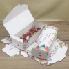 boîte d'emballage cadeau faite à la main, 10 pièces, boîtes d'emballage de cadeaux marbrés, carton en papier, fournitures de fête d'anniversaire, emballage de mariage