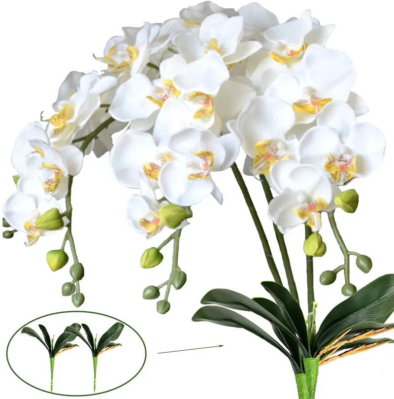 fleurs artificielles mariage Fleurs orchidées papillon artificielles, fausses orchidées papillon, pour décoration de maison, fausses feuilles, accessoires de décoration de mariage fleurs artificielles mariage Fleurs orchidées papillon artificielles, fausses orchidées papillon, pour décoration de maison, fausses feuilles, accessoires de décoration de mariage