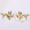 bijoux de cheveux en métal plaqué or, dragon chinois, paon, phénix, artisanat, travail manuel, décoration de bricolage, embellissements, accessoires