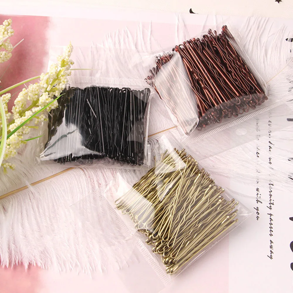 Épingles à cheveux pour femmes, 4 couleurs, 5cm, 50 pièces, pinces à cheveux bouclées, accessoires de coiffure Épingles à cheveux pour femmes, 4 couleurs, 5cm, 50 pièces, pinces à cheveux bouclées, accessoires de coiffure