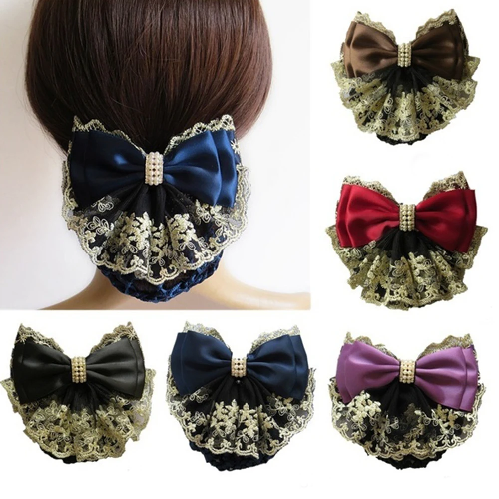 filet à cheveux en satin avec nministériels d en dentelle florale, accessoire pour infirmières, personnel de banque, pendentifs de rêves, pince, pour femme, nouvelle collection filet à cheveux en satin avec nministériels d en dentelle florale, accessoire pour infirmières, personnel de banque, pendentifs de rêves, pince, pour femme, nouvelle collection
