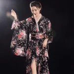Kimono Yukata traditionnel japonais avec Obi, robe de soirée Vintage pour femmes, Kimono Geisha Vintage pour femmes, Costume de spectacle sur scène, Cosplay Kimono Yukata traditionnel japonais avec Obi, robe de soirée Vintage pour femmes, Kimono Geisha Vintage pour femmes, Costume de spectacle sur scène, Cosplay
