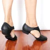 sandales grecques en cuir véritable avec nœud extensible, chaussures de danse jazz pour femmes, baskets de ballet jazzy pour professeur de danse, exercice de gymnastique