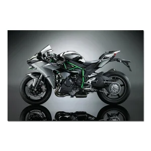 Affiches d&rsquo;art murales modernes Kawasaki Ninja H2R, images de moto imprimées, peintures sur toile pour décor de salon