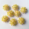 résine kawaii 20mm fleur dos plat cabochon pierre 20 pièces scrapbook bricolage décor maison figurine artisanat
