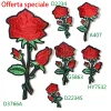 Rose avec feuilles d’amour, patchs brodés au fer, pour vêtements, bricolage, rayures, autocollant Patchwork, Badges à fleurs personnalisés Rose avec feuilles d’amour, patchs brodés au fer, pour vêtements, bricolage, rayures, autocollant Patchwork, Badges à fleurs personnalisés