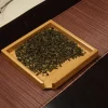 kung fu puer tea rectangulaire en bambou, conteneur de stockage, gadgets créatifs japonais pour cérémonie du thé