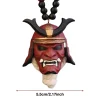 kabaamasks pendentif de miroir de vue arrière de voiture, casque japonais oni, décorations de voiture d'halloween, cadeau
