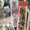 ensemble d'autocollants esthétiques fleur et papillon, pour scrapbooking, décoration photo, papeterie de décoration pour la maison, fournitures artisanales pour journal intime, diy bricolage
