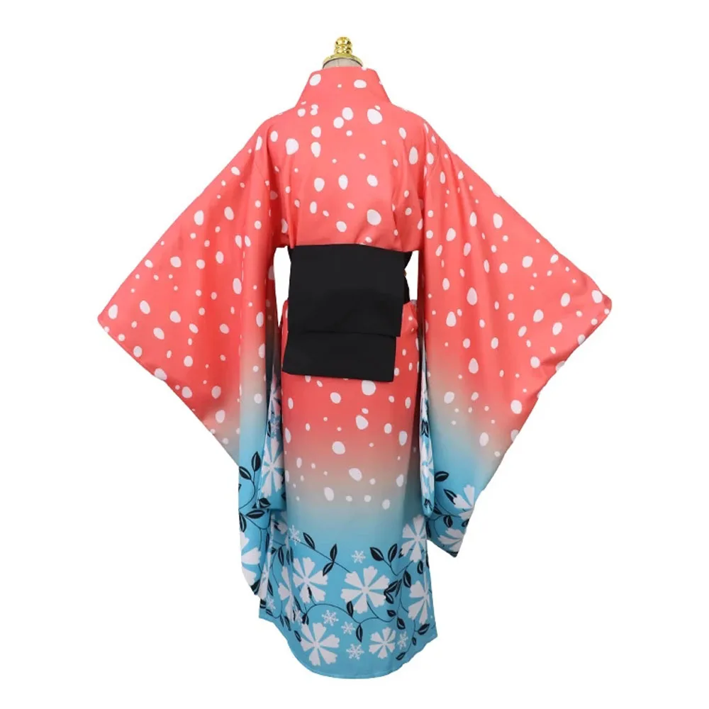 anime kimetsu no yaiba cosplay costumes pour femmes, uniforme koyuki, kimono japonais akatro, ensemble gelfor anime kimetsu no yaiba cosplay costumes pour femmes, uniforme koyuki, kimono japonais akatro, ensemble gelfor