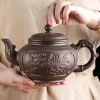 Théière de sable violet de grande capacité, tasse de Kung Fu de ménage, Yixing Zhu Ni, pot de fleur de prunier, grande théière, bouilloire en céramique