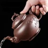 théière de sable violet de grande capacité, tasse de kung fu de ménage, yixing zhu ni, pot de fleur de prunier, grande théière, bouilloire en céramique
