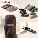 Barrettes à cheveux en acétate vintage pour femmes, pinces à cheveux pour filles, épingles à cheveux élégantes, marque de beauté décontractée, couleurs coréennes, nouvelle mode