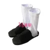 chaussures de cosplay anime japonais pour hommes et femmes, sandales souples en coton noir, bottes pour halloween et fête de noël