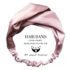 bandeau croisé en satin de soie, mode coréenne, couleurs contrastées, sensation de lumière, tempérament, petit et frais, accessoires de tête