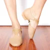 sandales grecques en cuir véritable avec nœud extensible, chaussures de danse jazz pour femmes, baskets de ballet jazzy pour professeur de danse, exercice de gymnastique
