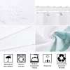 rideau de douche de style japonais, peinture à l'encre 3d, rideau de salle de bains imperméable avec crochets, rideau de douche en tissu polyester 180x240cm