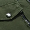 veste militaire décontractée pour hommes, combbomber, stand male, combstreetwear, chamarras para zones bre, mode de l'armée