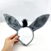 ensemble de gants de queue antarctique pour adultes, bande de sauna, cerceau de cheveux, cosplay d'halloween, bande d'animaux de dessin animé, festival, fête