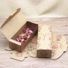 boîte d'emballage cadeau faite à la main, 10 pièces, boîtes d'emballage de cadeaux marbrés, carton en papier, fournitures de fête d'anniversaire, emballage de mariage