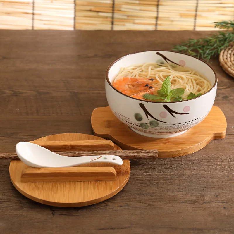 bol ramen japonais en céramique pour nouilles simples, grand bol pour salade domestique, vaisselle de restaurant spéciale créative bol ramen japonais en céramique pour nouilles simples, grand bol pour salade domestique, vaisselle de restaurant spéciale créative