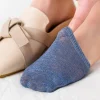 10 pièces = 5 paires avant pied demi pied orteil chaussettes femmes été chaussettes invisibles couverture femme respirant no show chaussettes couleur bonbon
