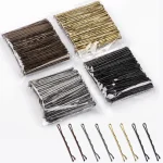 Épingles à cheveux pour femmes, 4 couleurs, 5cm, 50 pièces, pinces à cheveux bouclées, accessoires de coiffure