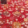 tissu imitation satin de style japonais, tissu à motifs floraux pour robe de maison en brocart
