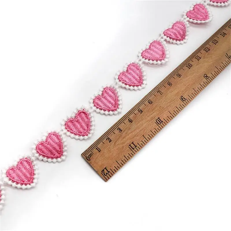 garniture de dentelle de coeur coloré, dentelle de mariage brodée, bricolage, patchwork fait main, ruban, fournitures de couture, artisanat, h690 garniture de dentelle de coeur coloré, dentelle de mariage brodée, bricolage, patchwork fait main, ruban, fournitures de couture, artisanat, h690