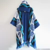 mode hommes poncho châle tricot rétro motif ethnique impression automne hiver coupe vent femmes à capuche cape mâle vêtements d'extérieur manteaux