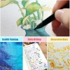 encre colorée pour calligraphie et écriture de 24 documents, 1 pièce, 5ml, stylo plume avec poudre scintillante pour signature