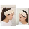 bandeau de maquillage réglable pour femmes et filles, bandeau de sauna pour le lavage du visage, bandes de cheveux pour le visage spa, turban en éponge douce, accessoires pour cheveux