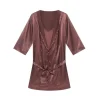 peignoir à capuche et manches peignoir pour hommes, robe de nuit, vêtements de nuit, pyjamas, zones sexy